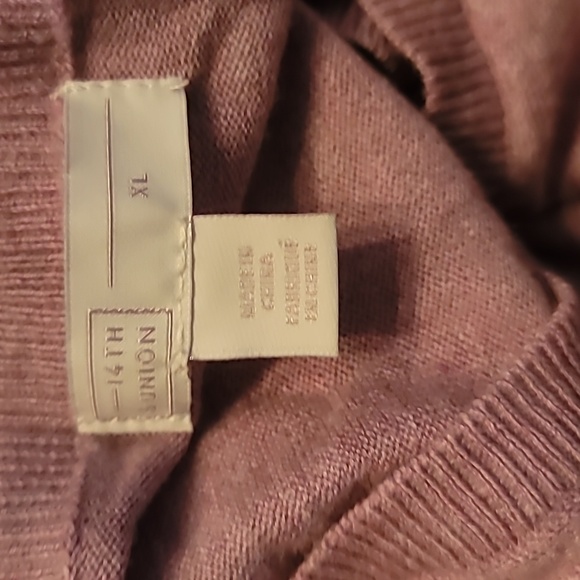 14th and Union Sweater Sz XL Lavender - Picture 4 of 4